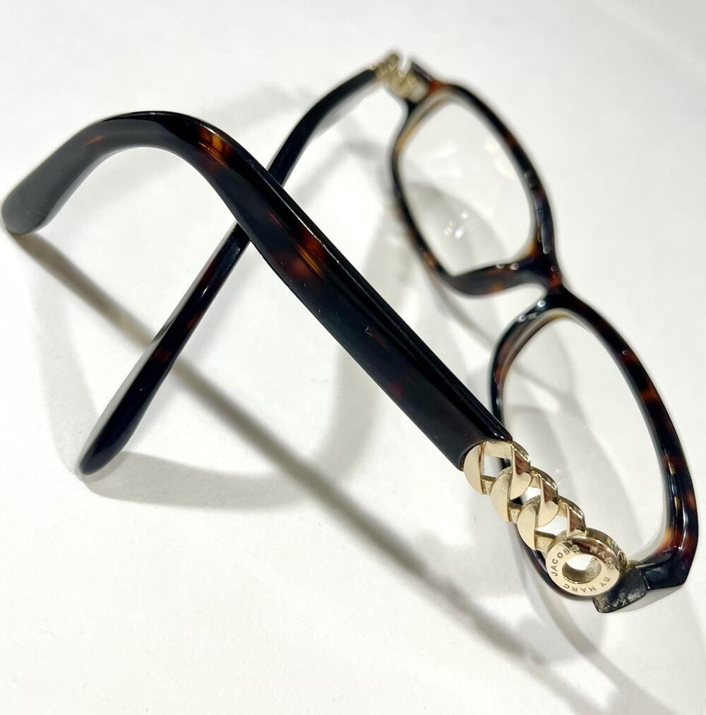Marc by Marc Jacobs Eyeglass Frames Havana Gold Chain MMJ 542 TVD 135 Womens